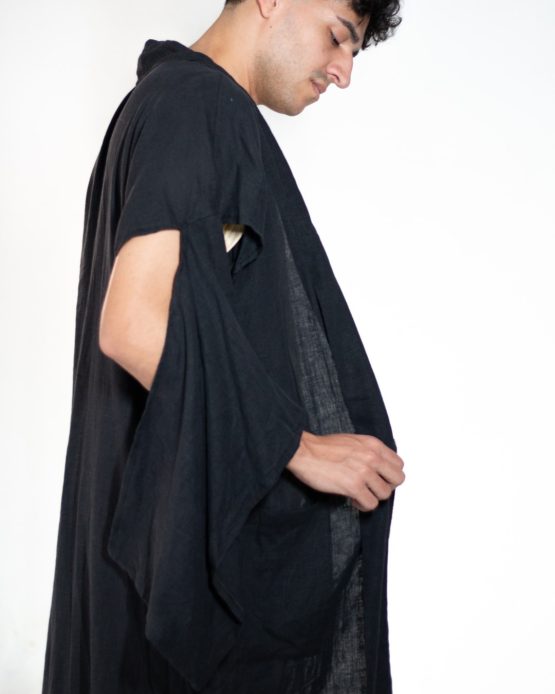 Kimono Liso Puxadinho Preto - Image 3