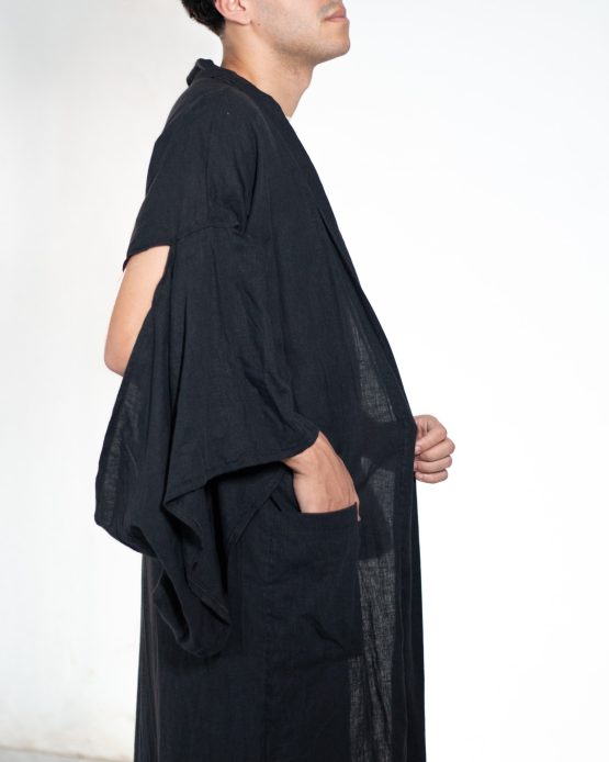 Kimono Liso Puxadinho Preto - Image 4